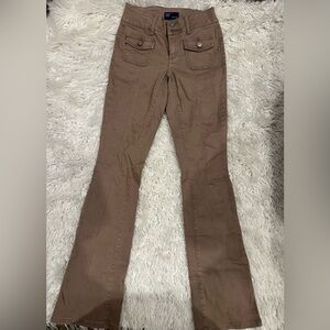 Brown Flared Pants